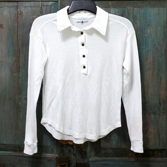 Michael Stars Amina Henley Shirt, Size Small, NWOT - Picture 2 of 10